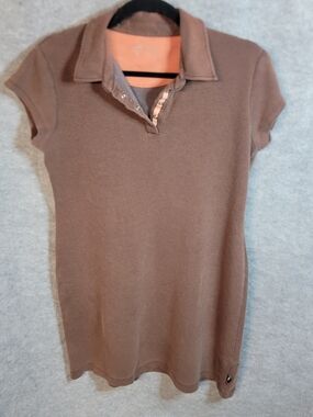 Horny Toad Short Sleeve Polo Athletic Dress in Brown